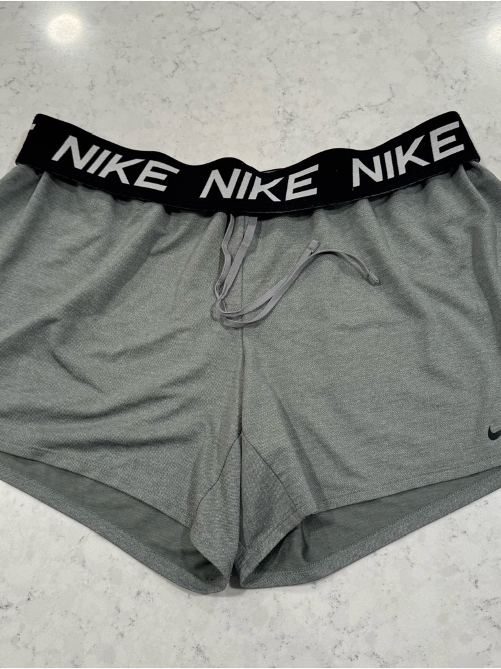 Nike Dri-Fit Women’s XL Training Shorts Elastic Logo Waistband Athletic Workout